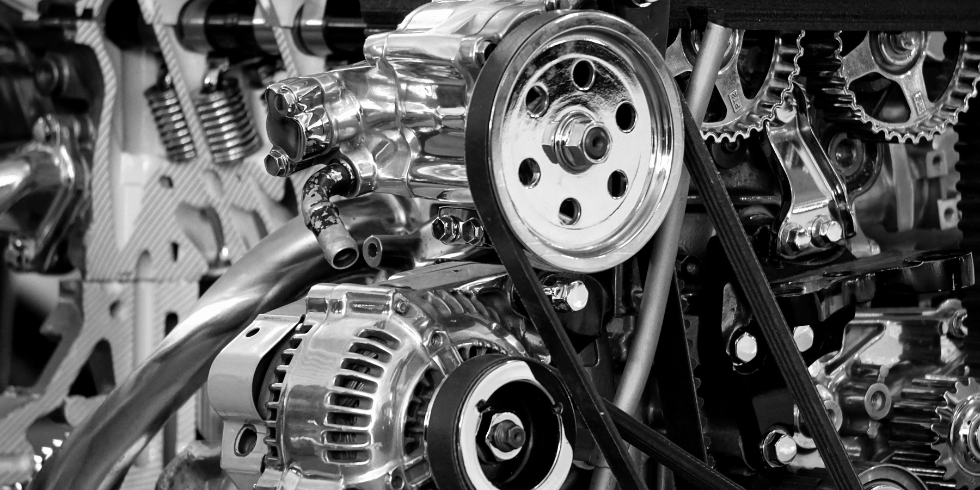 Gears inside an engine